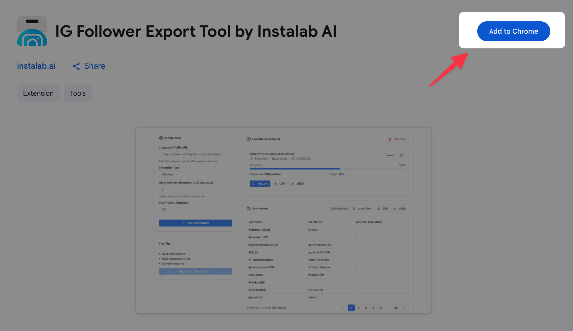 Step 1 – Install from Chrome Web Store